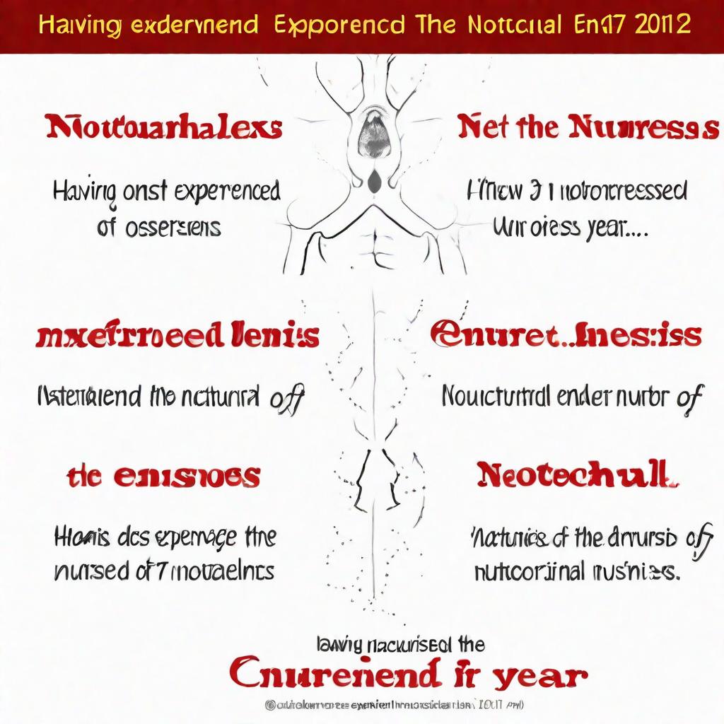  Having experienced the onset of nocturnal enuresis this year,