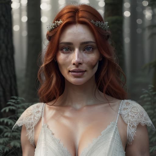  close up of a european woman, ginger hair, winter forest, natural skin texture, 24mm, 4k textures, soft cinematic light, RAW photo, photorealism, photorealistic, intricate, elegant, highly detailed, sharp focus, ((((cinematic look)))), soothing tones, insane details, intricate details, hyperdetailed, low contrast, soft cinematic light, dim colors, exposure blend, hdr, faded hyperrealistic, full body, detailed clothing, highly detailed, cinematic lighting, stunningly beautiful, intricate, sharp focus, f/1. 8, 85mm, (centered image composition), (professionally color graded), ((bright soft diffused light)), volumetric fog, trending on instagram, trending on tumblr, HDR 4K, 8K