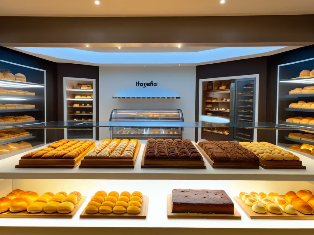  A highly detailed photorealistic image of a split screen showing a traditional bakery with vintage wooden shelves filled with freshly baked bread and pastries on one side, and a modern pastry shop with sleek glass displays showcasing avantgarde desserts and pastries on the other side. The traditional side exudes warmth with golden lighting and a cozy atmosphere, while the modern side is bright and minimalist, with a futuristic touch in the presentation of the desserts. The contrast between the two setups highlights the evolution of baking techniques and styles, appealing to those interested in online courses on traditional and modern pastrymaking. hyperrealistic, full body, detailed clothing, highly detailed, cinematic lighting, stunningly beautiful, intricate, sharp focus, f/1. 8, 85mm, (centered image composition), (professionally color graded), ((bright soft diffused light)), volumetric fog, trending on instagram, trending on tumblr, HDR 4K, 8K