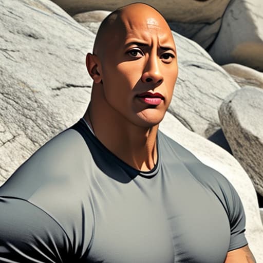  Dwayne Johnson As a Rock