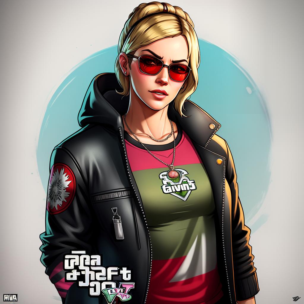  gtav style, (best quality), ((artwork-gta5 heavily stylized)), poster design, detailed, highly detailed, sunglasses, masterpiece, highres