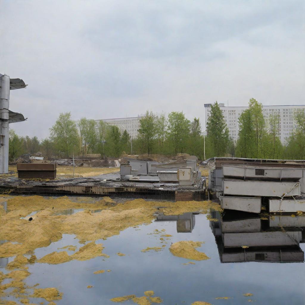  First responders, power plant workers, firefighters, and liquidators who were exposed to lethal doses of radiation in the immediate aftermath of the Chernobyl explosion or during the cleanup efforts and died shortly thereafter were buried in special coffins made of zinc. These coffins were designed to be airtight and waterproof, and were often lined with a layer of lead or other sealing materials. The burials took place in designated, restricted areas, often beneath layers of concrete. Funerals were conducted quickly and with a high level of secrecy, without access for family members, in order to prevent gathering near highly radioactive remains. This method was believed to effectively contain the radiation within the bodies and prevent its