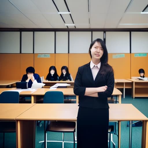 lnkdn photography a female civil law teacher in cram school in Taipei