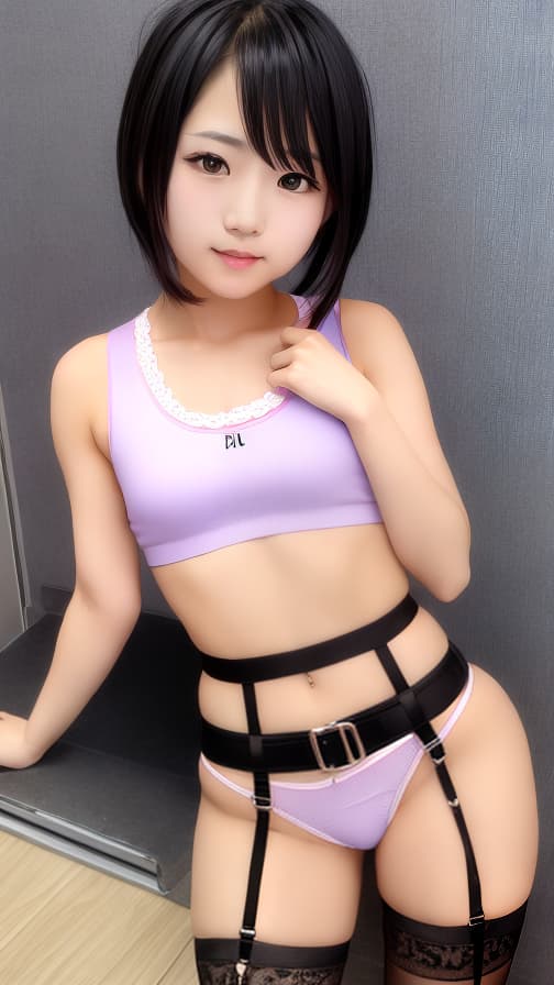  garter belt sixth grade hot pants tank top Japanese cute boy love hotel color boys