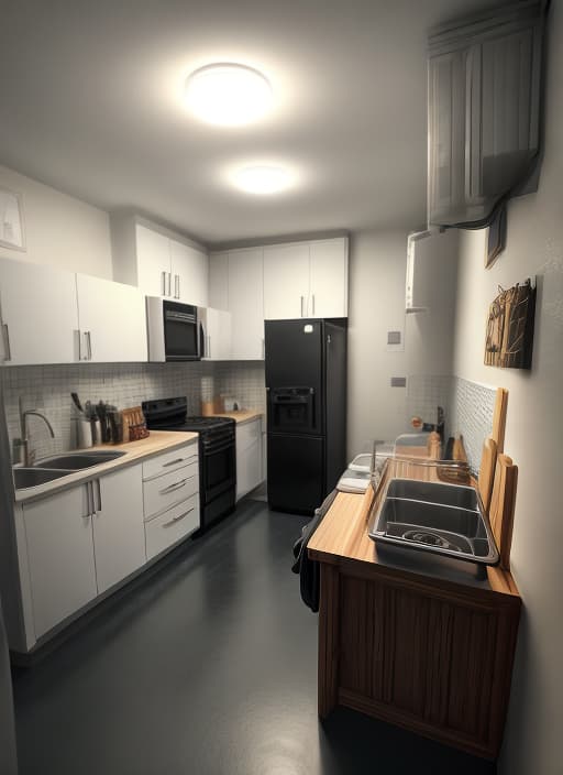  my new kitchen with product from ikea, HQ, Hightly detailed, 4k