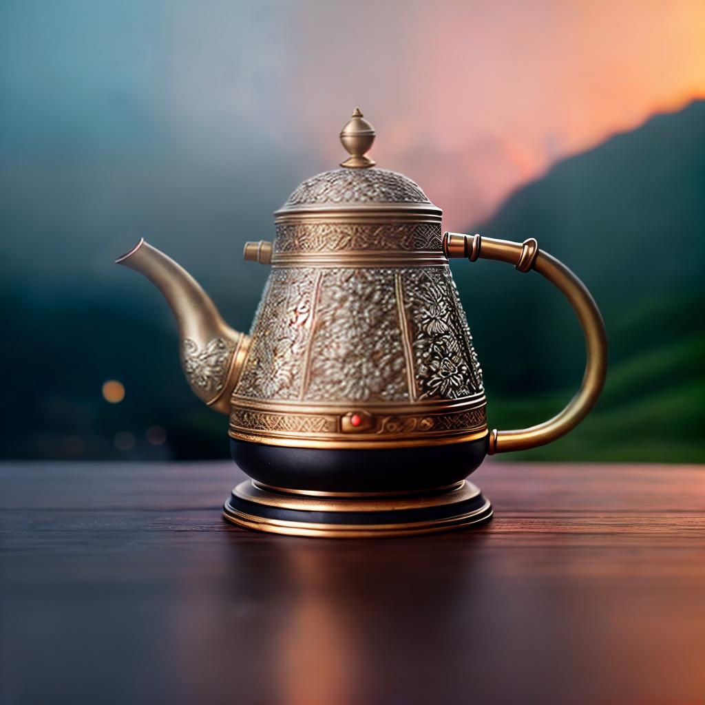  Ivan-tea kettle village ,highly detailed, cinematic lighting, stunningly beautiful, intricate, sharp focus, f1. 8, 85mm, (centered image composition), (professionally color graded), ((bright soft diffused light)), volumetric fog, trending on instagram, trending on tumblr, HDR 4K, 8K