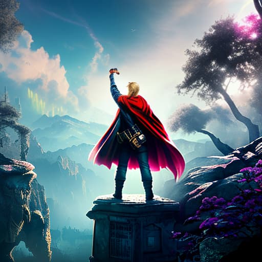 nvinkpunk Donald Trump wearing a superman cape waving from the door of the tardis hyperrealistic, full body, detailed clothing, highly detailed, cinematic lighting, stunningly beautiful, intricate, sharp focus, f/1. 8, 85mm, (centered image composition), (professionally color graded), ((bright soft diffused light)), volumetric fog, trending on instagram, trending on tumblr, HDR 4K, 8K