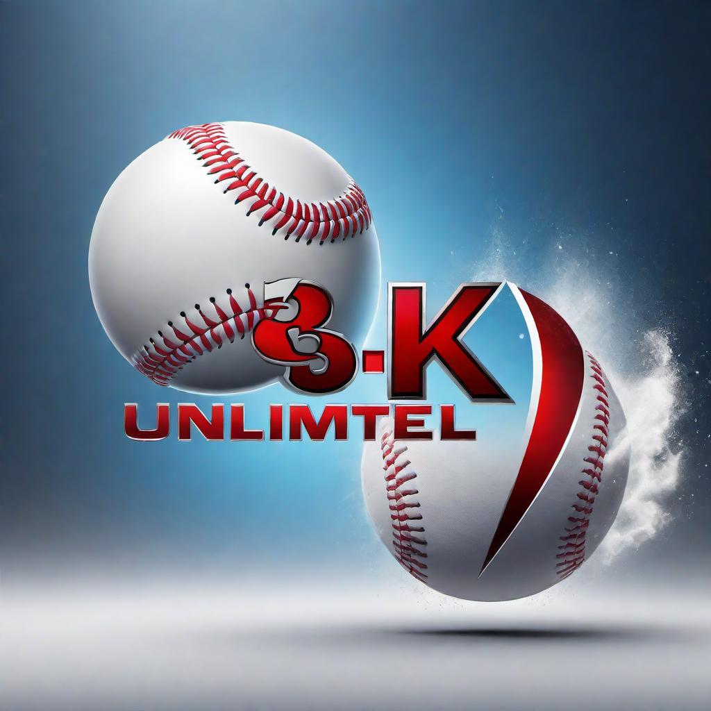  Create additional professional and dynamic logo designs for a baseball training company named '3K Sports Unlimited LLC'. The designs should incorporate themes of baseball and training. Use various color schemes like red, black, and white, as well as blue, silver, and white to give them variety. The name '3K Sports Unlimited LLC' should be prominently featured in stylish and readable fonts. Each logo should convey energy, athleticism, and professionalism, with a modern and sleek aesthetic. Explore different layouts, including abstract shapes and traditional baseball elements, to offer a diverse range of options. hyperrealistic, full body, detailed clothing, highly detailed, cinematic lighting, stunningly beautiful, intricate, sharp focus, f/1. 8, 85mm, (centered image composition), (professionally color graded), ((bright soft diffused light)), volumetric fog, trending on instagram, trending on tumblr, HDR 4K, 8K