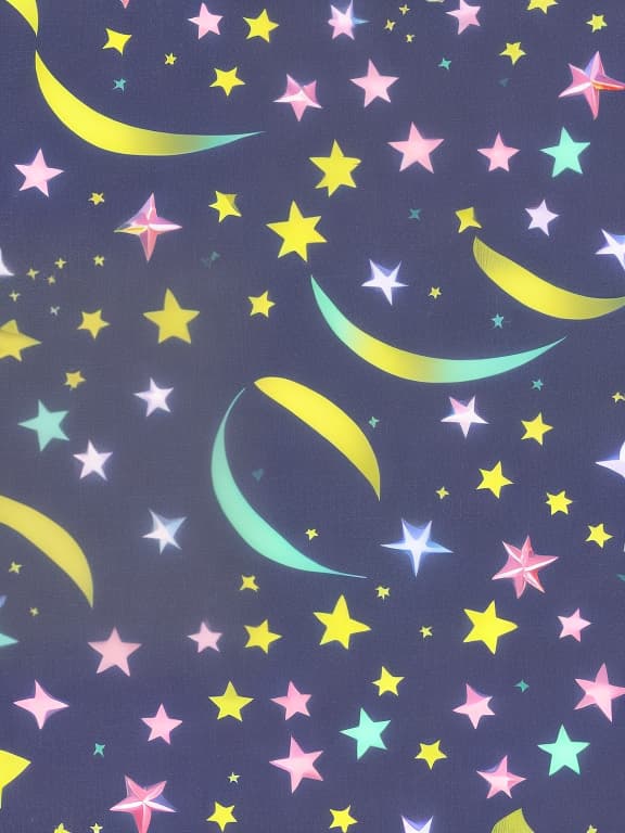  Musical notes and sparkling stars and gems wallpaper