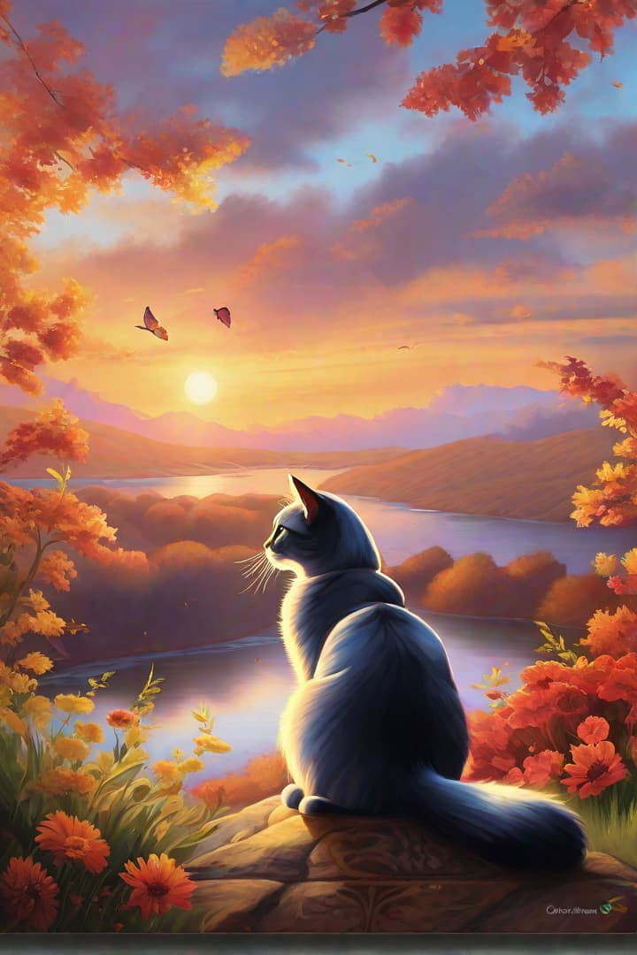  Express your creativity through digital painting. Transform the canvas with a palette of colors, blending and shading to create your own unique masterpiece: cat