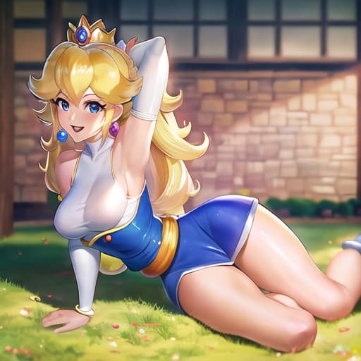  master piece , best quality,Princess Peach, Android 18,