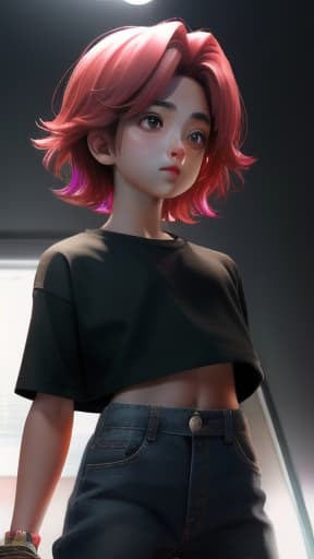  astolfo as boy wearing cropped t-shirt and showing big bulge over from below shot , hyperrealistic, high quality, highly detailed, cinematic lighting, intricate, sharp focus, f/1. 8, 85mm, (centered image composition), (professionally color graded), ((bright soft diffused light)), volumetric fog, trending on instagram, HDR 4K, 8K