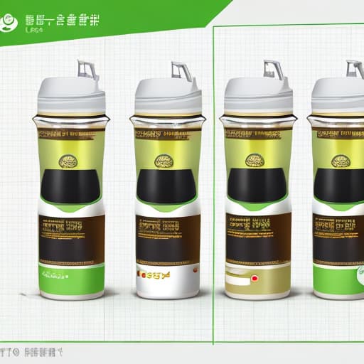  Tea milk drink product packaging diagram,