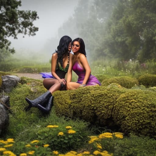  chicas negras de 14 años vestidas de colegialas con tangas hyperrealistic, full body, detailed clothing, highly detailed, cinematic lighting, stunningly beautiful, intricate, sharp focus, f/1. 8, 85mm, (centered image composition), (professionally color graded), ((bright soft diffused light)), volumetric fog, trending on instagram, trending on tumblr, HDR 4K, 8K