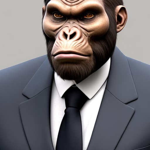  homo habilis in a business suit