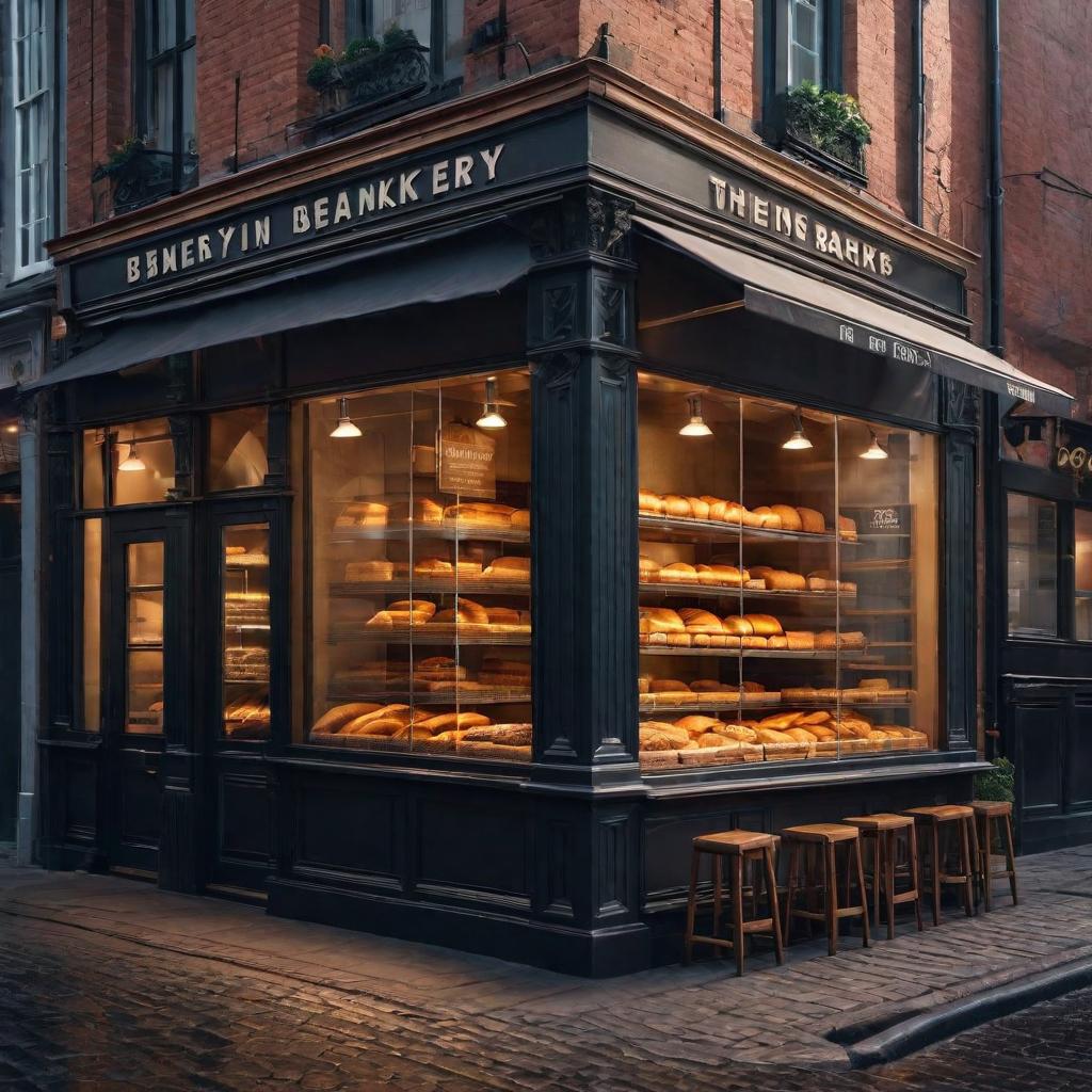  Icon of a Bakery Named DotShape hyperrealistic, full body, detailed clothing, highly detailed, cinematic lighting, stunningly beautiful, intricate, sharp focus, f/1. 8, 85mm, (centered image composition), (professionally color graded), ((bright soft diffused light)), volumetric fog, trending on instagram, trending on tumblr, HDR 4K, 8K