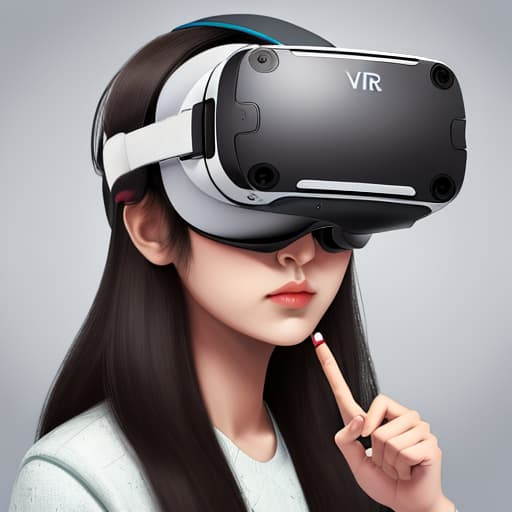  Draw a picture of a person with VR eyes,