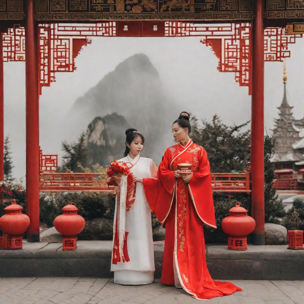  Chinese dressed in Chinese clothes knelt down and cried bitterly holding the Russian flag