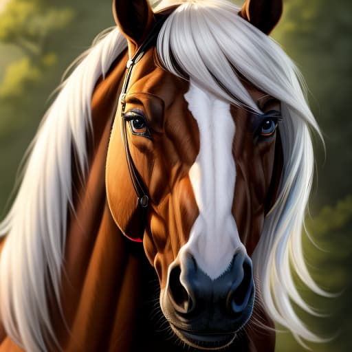  Erect horse member, open eyes, digital art, masterpiece, 4k, fine details,