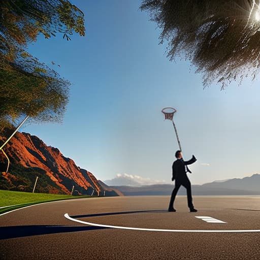 wa-vy style Elon musk playing basketball. hyperrealistic, full body, detailed clothing, highly detailed, cinematic lighting, stunningly beautiful, intricate, sharp focus, f/1. 8, 85mm, (centered image composition), (professionally color graded), ((bright soft diffused light)), volumetric fog, trending on instagram, trending on tumblr, HDR 4K, 8K