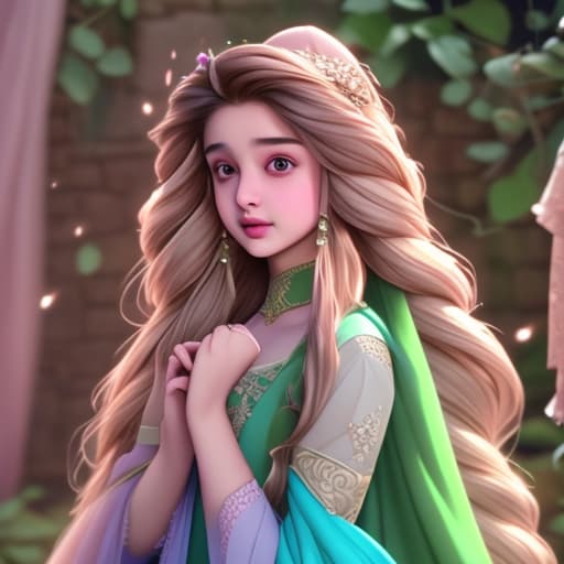  Alia bhatt as Rapunzel