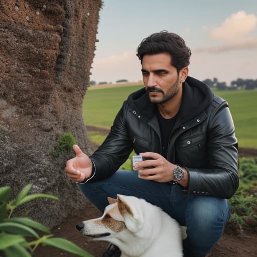  Matteo sorrir ao lembrar de sua infância entre os vinhedos da família, o aroma do campo e os encontros festivos da enorme família que o jovem pertencia. "Não, signore. Meus pais são dois neurocirurgiãos renomados da Sicília, mas como todo rebelde optei por trocar os bisturis por pincéis." O garoto diz gentilmente é com um olhar cheio de saudades, ele coloca a xícara fumegante na mesa. "Algo que eles não apreciaram muito vindo de seu único filho..." Matteo diz um pouco triste. "Ambos não me ajudam financeiramente em nada, o meu único alicerce referente a dinheiro tem sido meu nonno" Matteo sorrir ao lembrar da generosidade de seu avô. "Veja..." O garoto diz colocando a mão no bolso e pegando o celular para mostrar uma foto de hyperrealistic, full body, detailed clothing, highly detailed, cinematic lighting, stunningly beautiful, intricate, sharp focus, f/1. 8, 85mm, (centered image composition), (professionally color graded), ((bright soft diffused light)), volumetric fog, trending on instagram, trending on tumblr, HDR 4K, 8K