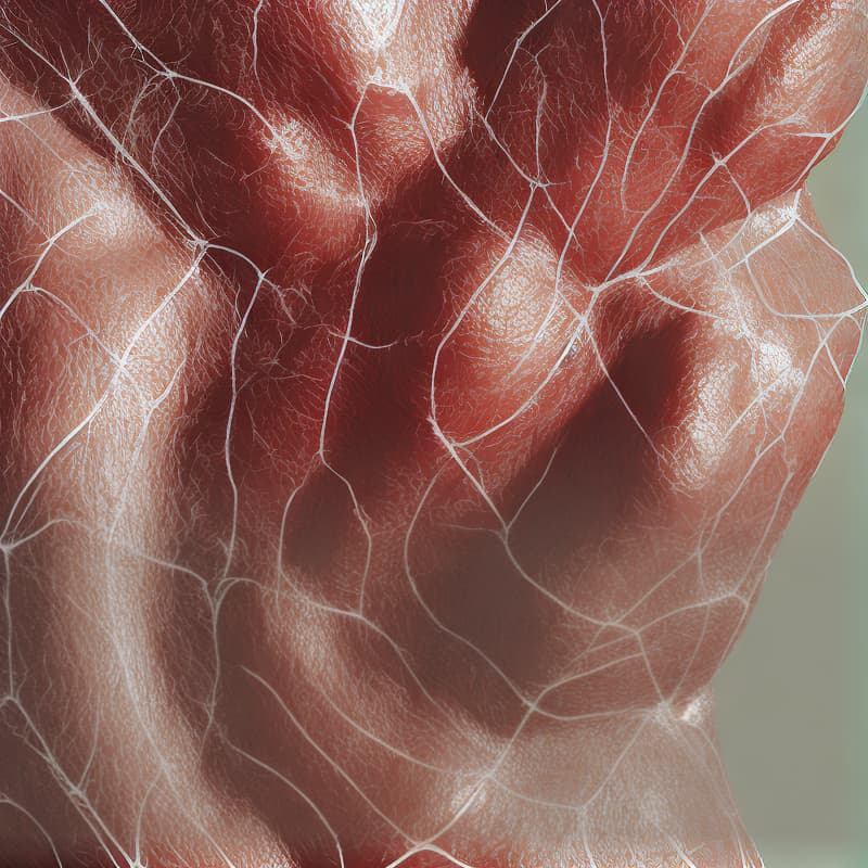 analog style why spider veins appear, generated in the style of photorealism