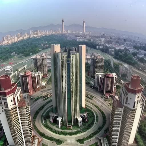  tall towers in islamabad 4k realastic