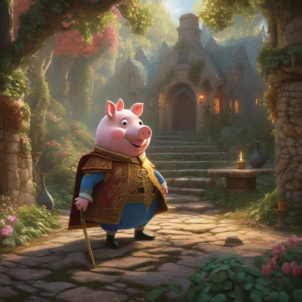  Pepa pig 🐷 Hermosa , realistic fantasy d & d character, closeup portrait art by donato giancola and greg rutkowski, realistic face, digital art, trending on artstation hyperrealistic, full body, detailed clothing, highly detailed, cinematic lighting, stunningly beautiful, intricate, sharp focus, f/1. 8, 85mm, (centered image composition), (professionally color graded), ((bright soft diffused light)), volumetric fog, trending on instagram, trending on tumblr, HDR 4K, 8K