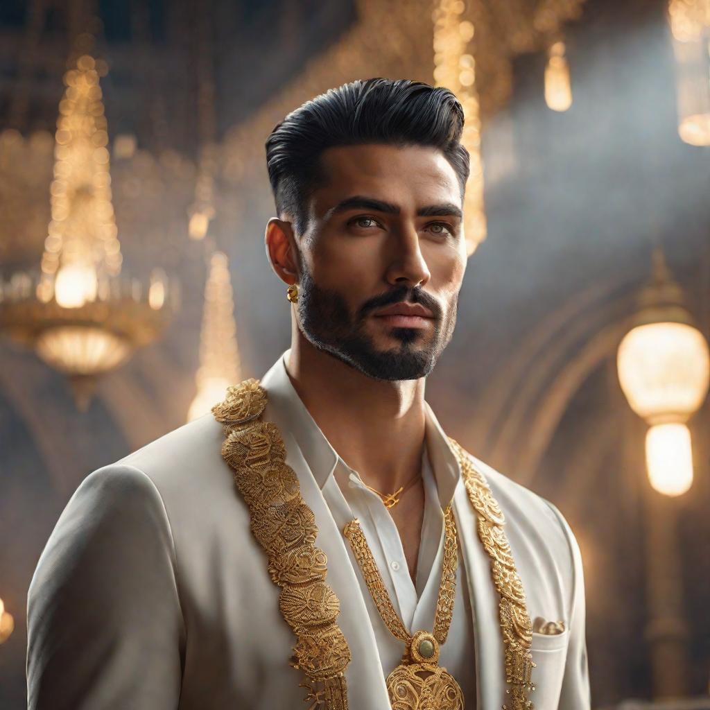  boy with a delicate gold pendant on his forehead. hyperrealistic, full body, detailed clothing, highly detailed, cinematic lighting, stunningly beautiful, intricate, sharp focus, f/1. 8, 85mm, (centered image composition), (professionally color graded), ((bright soft diffused light)), volumetric fog, trending on instagram, trending on tumblr, HDR 4K, 8K