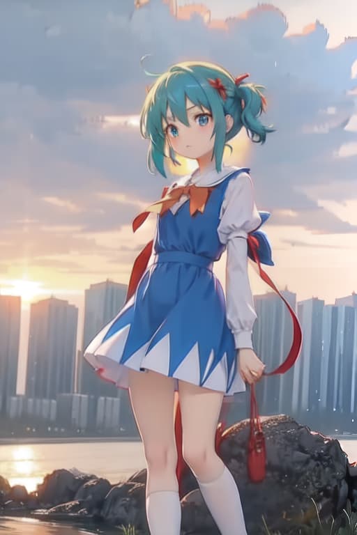  Cirno, Megumin cosplay, Ghibli style