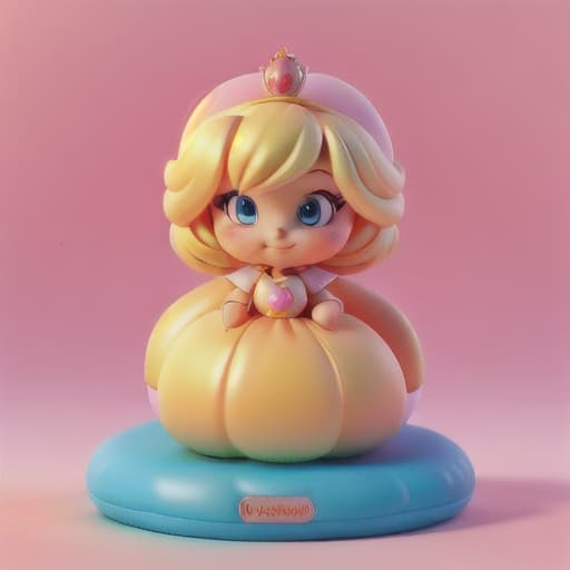  Princess Peach balloon toy fat round shaped inflatable Princess Peach making a puffy faces wearing a pink rubbersuit balloon figure in game box Digital art hyperrealistic, full body, detailed clothing, highly detailed, cinematic lighting, stunningly beautiful, intricate, sharp focus, f/1. 8, 85mm, (centered image composition), (professionally color graded), ((bright soft diffused light)), volumetric fog, trending on instagram, trending on tumblr, HDR 4K, 8K