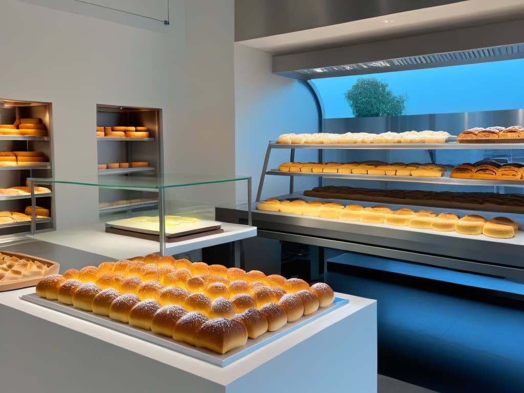  An ultradetailed, highresolution image of a sleek, modern bakery kitchen with a minimalist design aesthetic. The image features a pristine marble countertop with an assortment of digital baking templates displayed on a tablet, alongside neatly arranged baking tools and ingredients. Soft natural light filters in through a large window, casting a warm glow over the scene and highlighting the intricate details of the pastry stencils and design resources. The overall composition exudes a sense of professional elegance and creative inspiration, perfectly complementing the informative tone of the article on digital baking templates for pastry chefs. hyperrealistic, full body, detailed clothing, highly detailed, cinematic lighting, stunningly beautiful, intricate, sharp focus, f/1. 8, 85mm, (centered image composition), (professionally color graded), ((bright soft diffused light)), volumetric fog, trending on instagram, trending on tumblr, HDR 4K, 8K