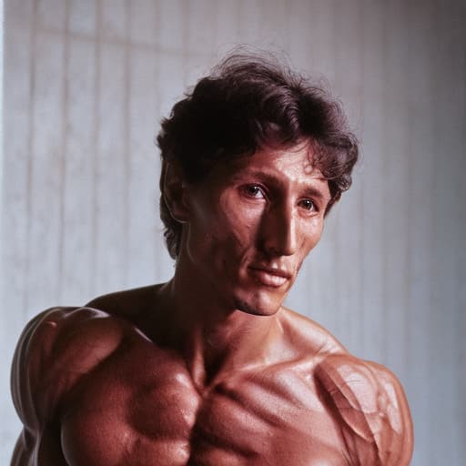 portrait+ style Frank Zane queer face