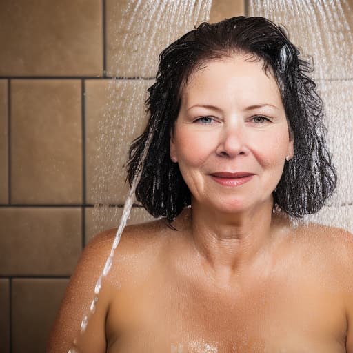 portrait+ style mom and in the shower