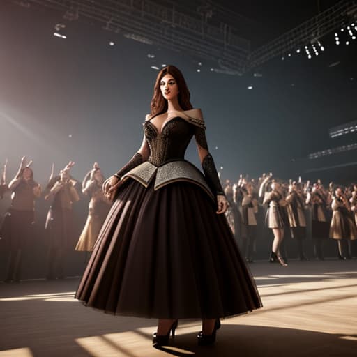  crowde cheering in theater up shot hyperrealistic, full body, detailed clothing, highly detailed, cinematic lighting, stunningly beautiful, intricate, sharp focus, f/1. 8, 85mm, (centered image composition), (professionally color graded), ((bright soft diffused light)), volumetric fog, trending on instagram, trending on tumblr, HDR 4K, 8K