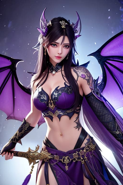  Dark, tattooed, muscles, male fae, violet eyes, with dragon wings, detailed jeweled sword. NoBackground hyperrealistic, full body, detailed clothing, highly detailed, cinematic lighting, stunningly beautiful, intricate, sharp focus, f/1. 8, 85mm, (centered image composition), (professionally color graded), ((bright soft diffused light)), volumetric fog, trending on instagram, trending on tumblr, HDR 4K, 8K