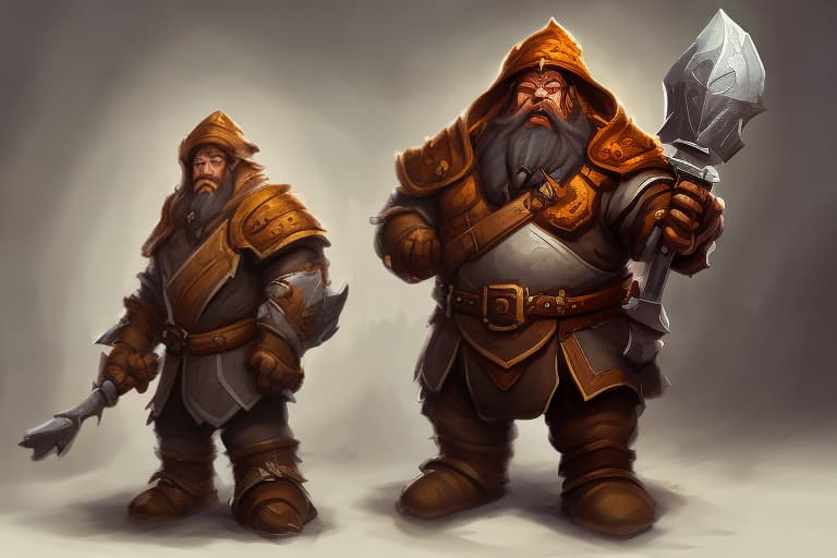 portrait+ style Dwarven Ranger