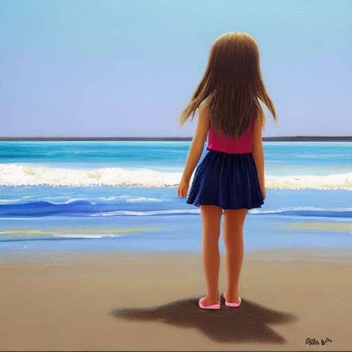  Girl on a beach