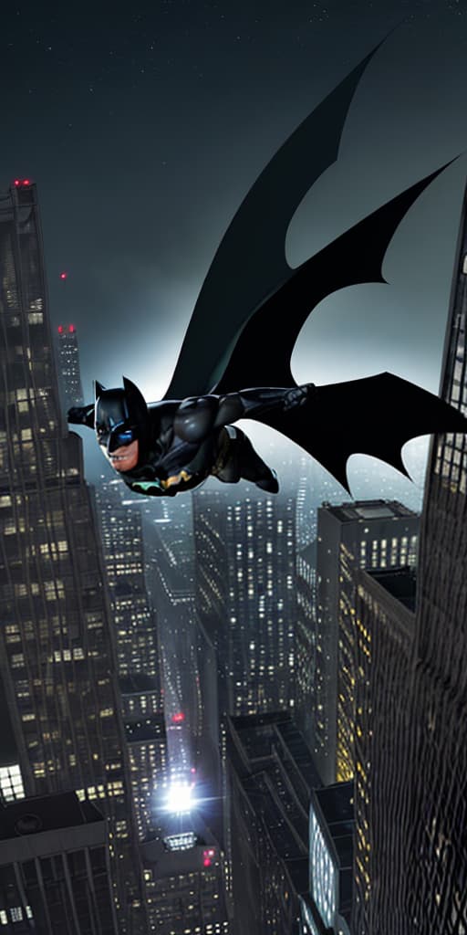  Batman flies in the night