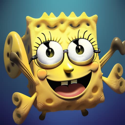  SpongeBob smiling at the camera