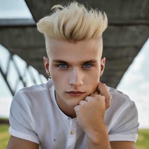 portrait+ style czech homosexual twink blonde very cute dude face