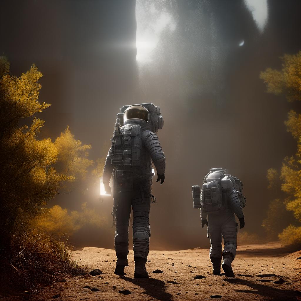  a man walking on the moon wearing a space suit.,8k resoultion, hyper realstic, rally, scifi style, dynamic lighting, atmosphere lighting, hyper detail features, ray tracing, 3D, cinematic lighting, dark shadows, unrealistic Engine 5 rendering, hyper detail, trending on artstation, 4k, extremely high details, ultra hd, hdr, extremely high details hyperrealistic, full body, detailed clothing, highly detailed, cinematic lighting, stunningly beautiful, intricate, sharp focus, f/1. 8, 85mm, (centered image composition), (professionally color graded), ((bright soft diffused light)), volumetric fog, trending on instagram, trending on tumblr, HDR 4K, 8K