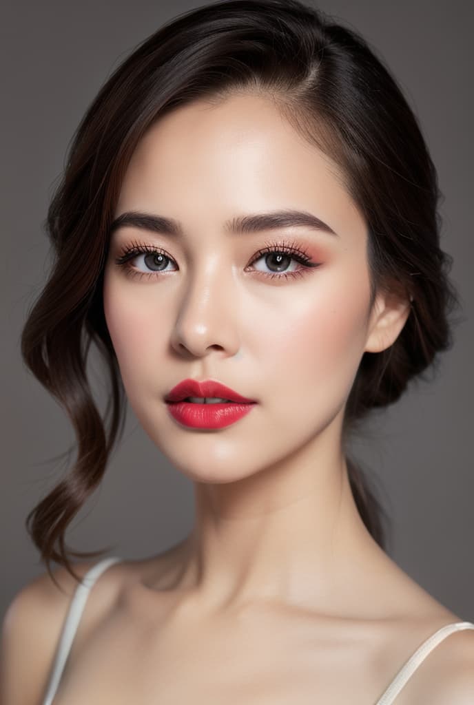  Red lips , 😉,ADVERTISING PHOTO,high quality, good proportion, masterpiece ,, The image is captured with an 8k camera and edited using the latest digital tools to produce a flawless final result.