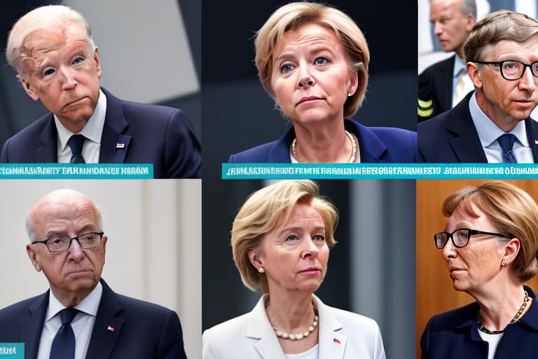  May 2028, Emmanuel Macron, Ursula von der Leyen, Joe Biden, Bill Gates, Klaus Schwab in court accused of crimes against humanity and planetary genocide