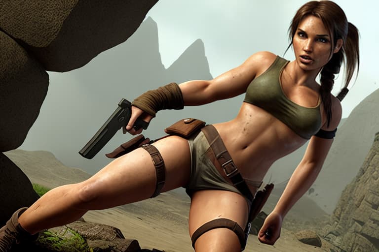  Character Lara Croft without any clothes on