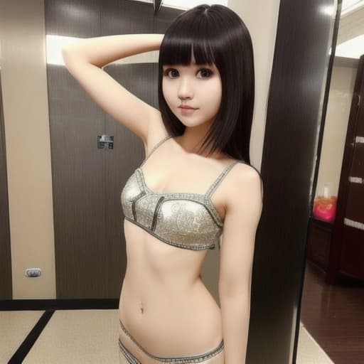  _ age , ist, absolutely cute, very pretty, perfect body, the prettiest in the world, Indonesian_Ukrainian_Chinese, , full body picture, side bangs