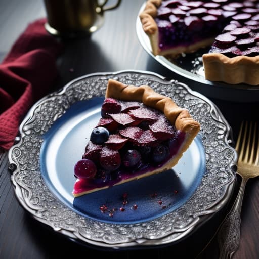 blueberry pie hyperrealistic, full body, detailed clothing, highly detailed, cinematic lighting, stunningly beautiful, intricate, sharp focus, f/1. 8, 85mm, (centered image composition), (professionally color graded), ((bright soft diffused light)), volumetric fog, trending on instagram, trending on tumblr, HDR 4K, 8K