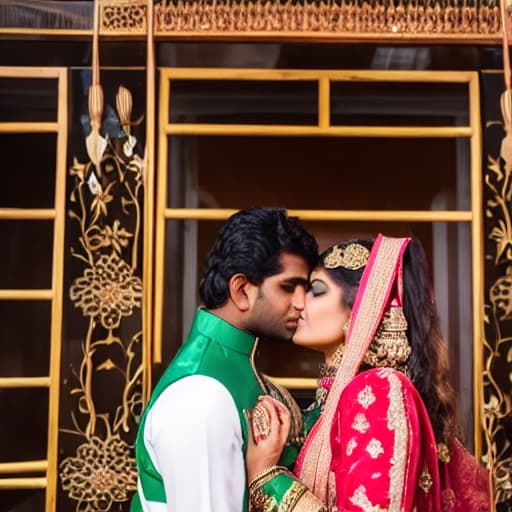  Male Pakistan and Female Sri Lanka kissing