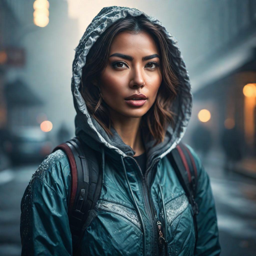  image, Female, Real Photo style hyperrealistic, full body, detailed clothing, highly detailed, cinematic lighting, stunningly beautiful, intricate, sharp focus, f/1. 8, 85mm, (centered image composition), (professionally color graded), ((bright soft diffused light)), volumetric fog, trending on instagram, trending on tumblr, HDR 4K, 8K